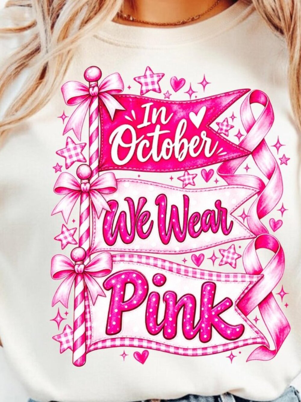 In October We Wear Pink T Shirt